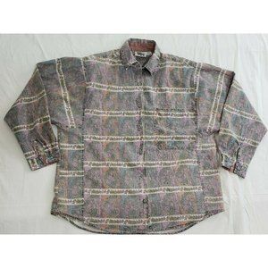 Sudden Impact Womens M Long Sleeve Multicolor Floral Western Shirt